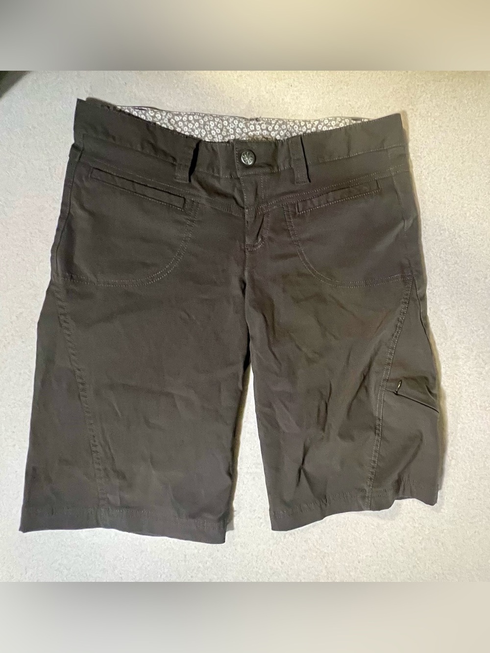 Athleta Black Mid-Length Utility Bermuda Shorts